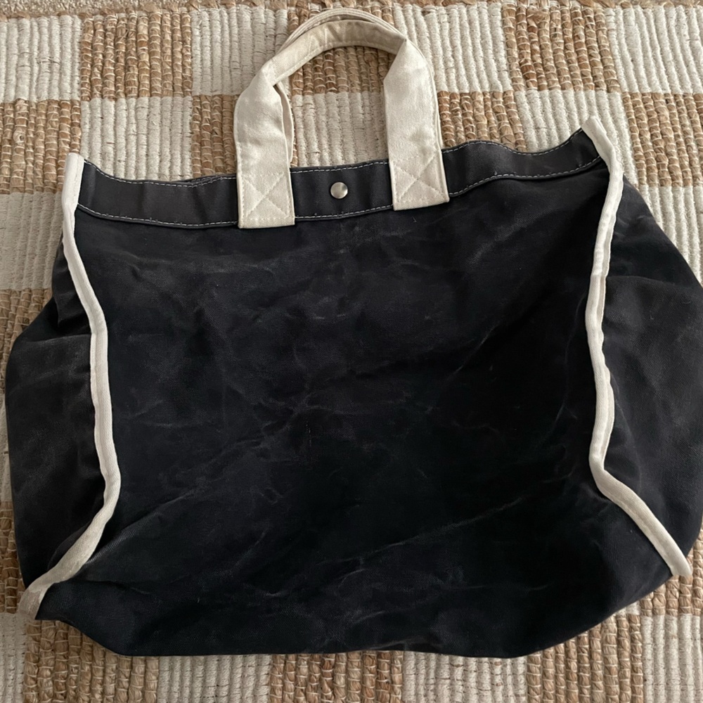 Black and White Canvas Tote Bag